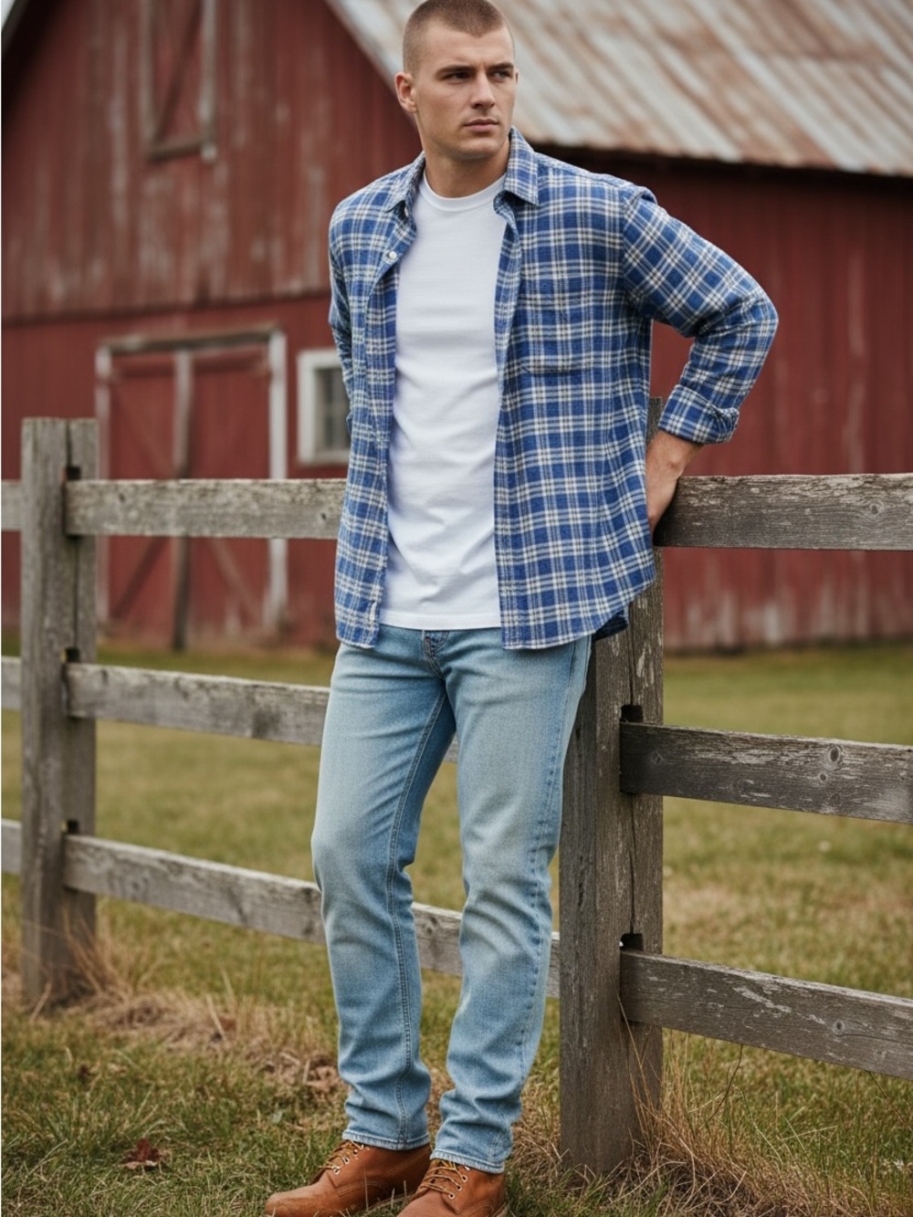 American Eagle Super Soft Blue Plaid Flannel Button Down Shirt 100% Cotton